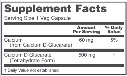 Calcium d Glucarate Protocol - 90c