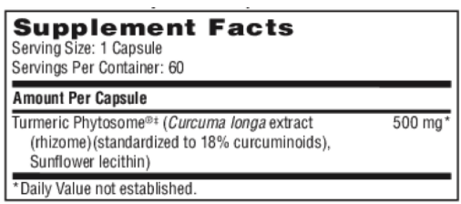 CurcuThera Meriva 500-SF Klaire/SFI - 60c