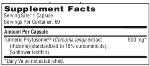 CurcuThera Meriva 500-SF Klaire/SFI - 60c