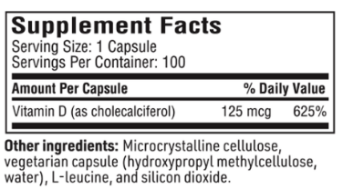 Vitamin D 5000IU SF Klaire/SFI - 100c