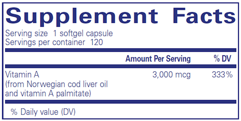 Vitamin A Pure Encapsulations - 120c